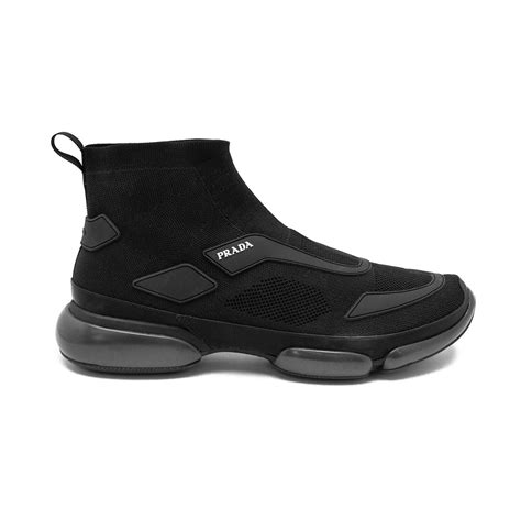 prada knit fabric high-top sneakers|prada high top sneakers sale.